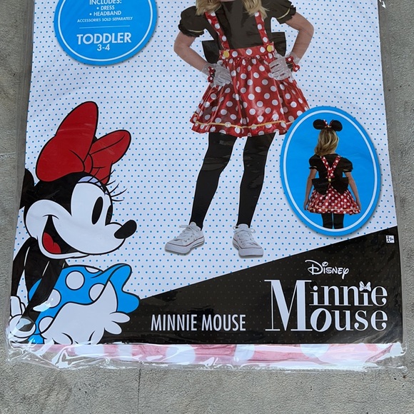 Minnie Mouse Black/Red Children’s Costume! New - Picture 3 of 8